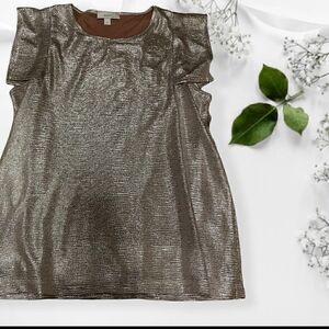 Large Silver Maette Sparkly Tee
